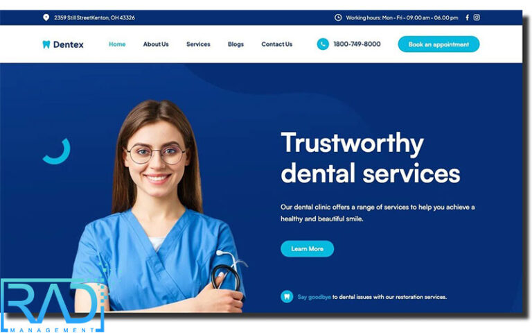 قیمت طراحی سایت دندانپزشکی